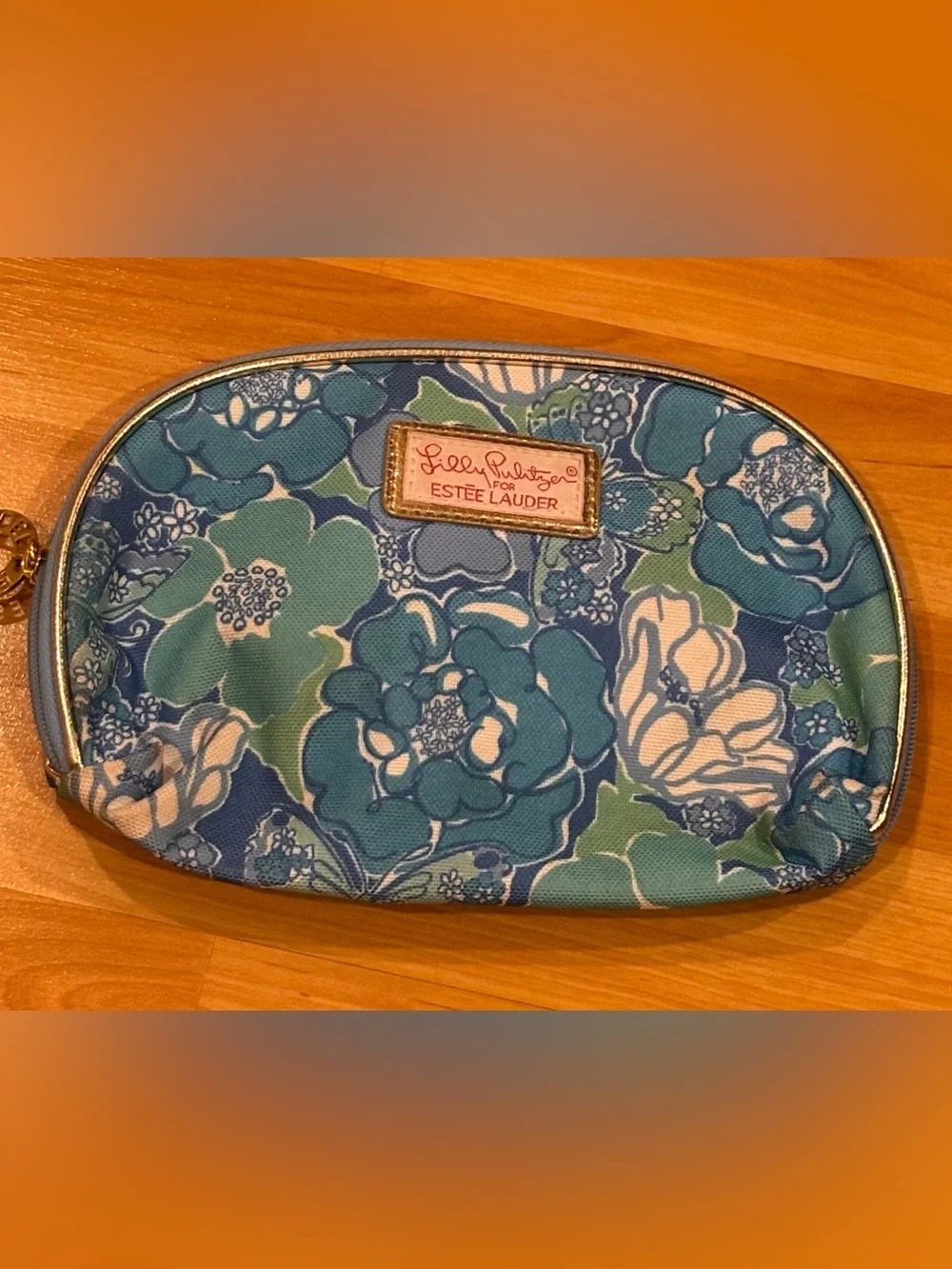 Lilly Pulitzer Estée LauderBlue Floral Cosmetic Pouch
